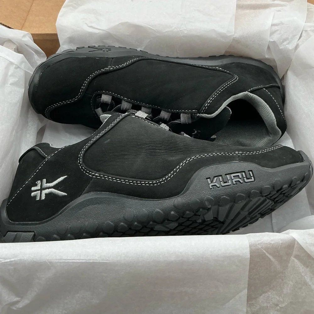 KURU CHICANE Men's Black and Gray Athletic Shoes size 8‎ Wide